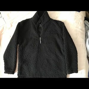 Black Sherpa pullover